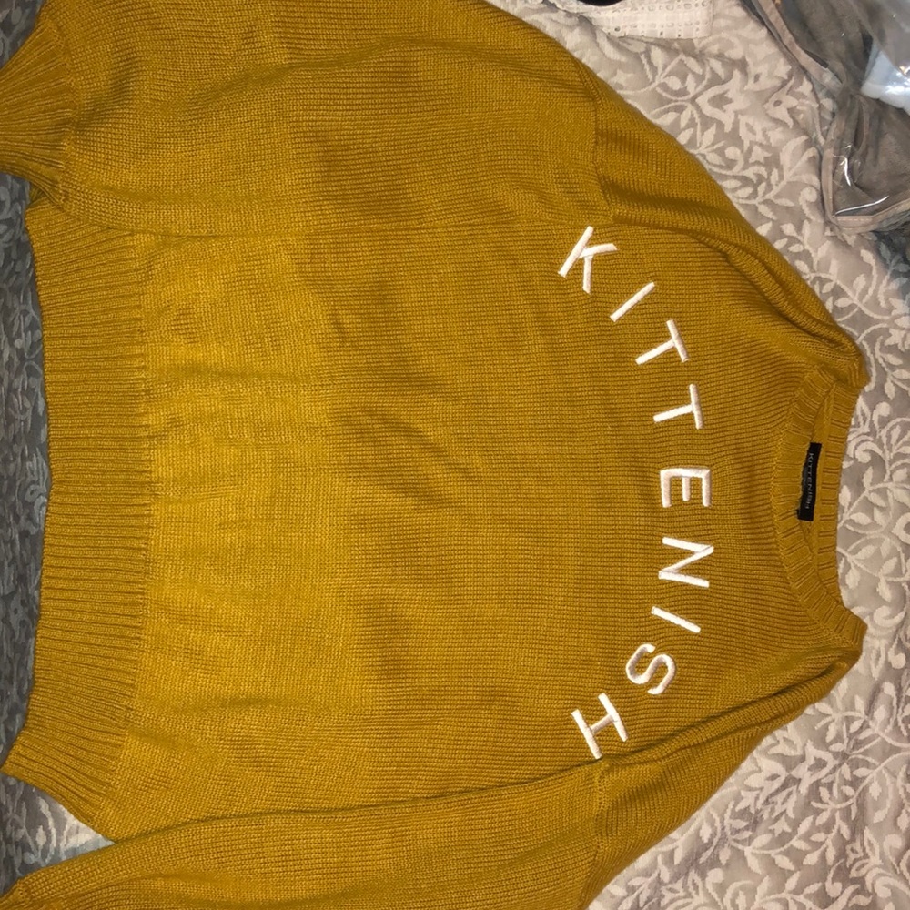 Kittenish Mustard Sweater